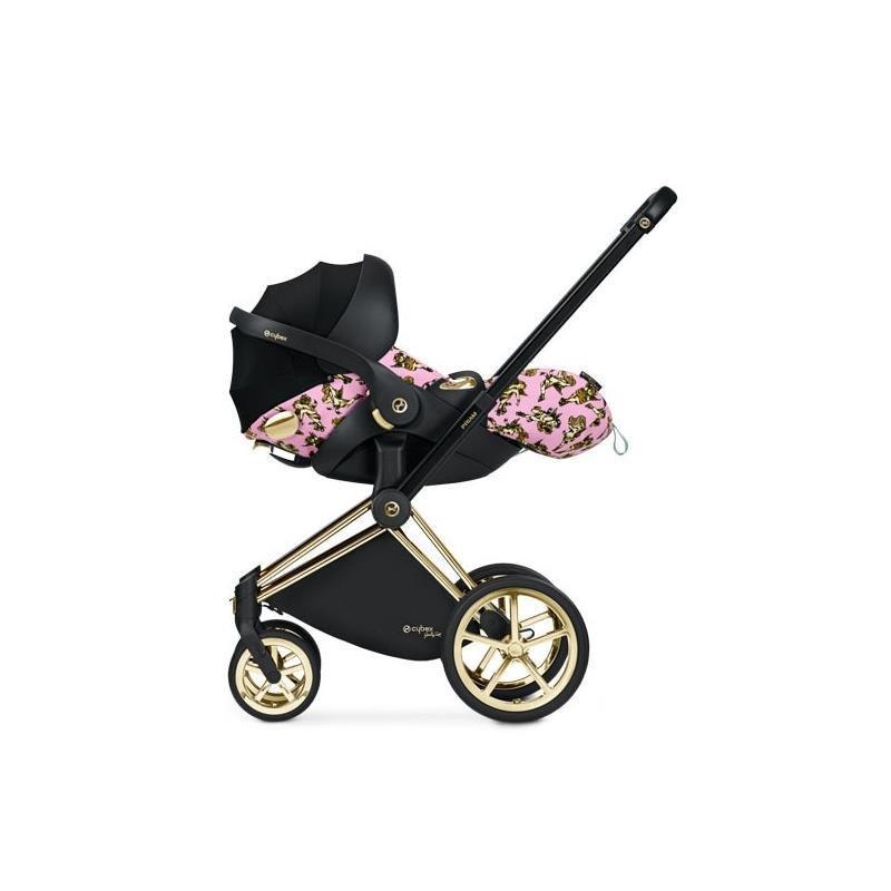 CYBEX Priam Stroller Frame and Lux Seat - Jeremy Scott Cherub Pink
