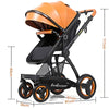 Luxury PU Baby Stroller Toddler Stroller