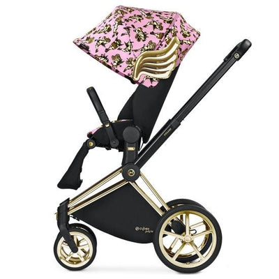 CYBEX Priam Stroller Frame and Lux Seat - Jeremy Scott Cherub Pink