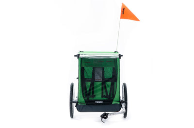 THULE Cadence Double Child Bicycle Trailer - Green