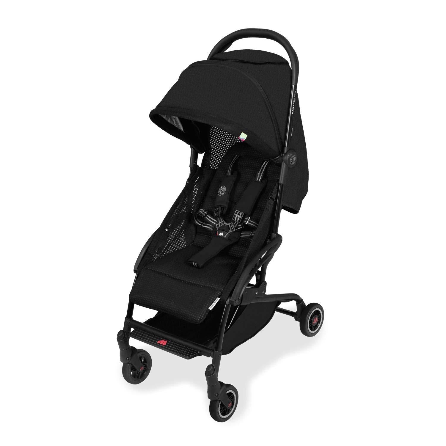 MACLAREN Atom Style Set Travel System Stroller - Black / Woodside