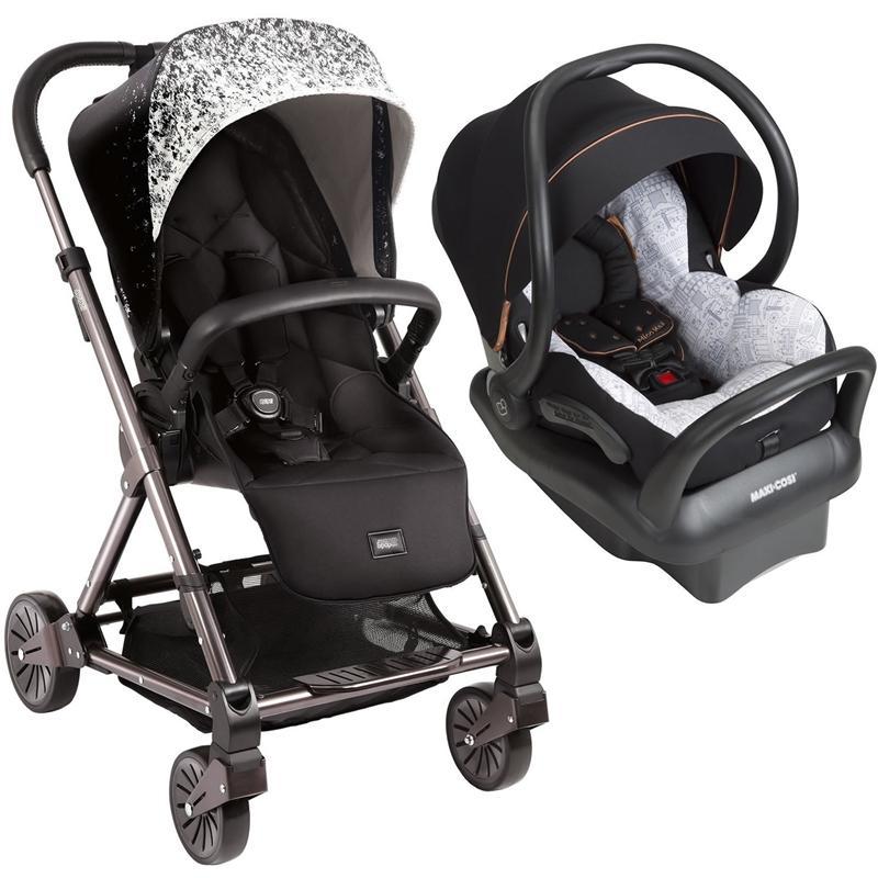 Mamas Papas Urbo Stroller With Mico Max 30 Infant Car Seat - Ombre Pewter/City Motif