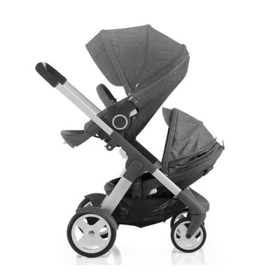 Crusi Stroller And Sibling Seat (Brown)