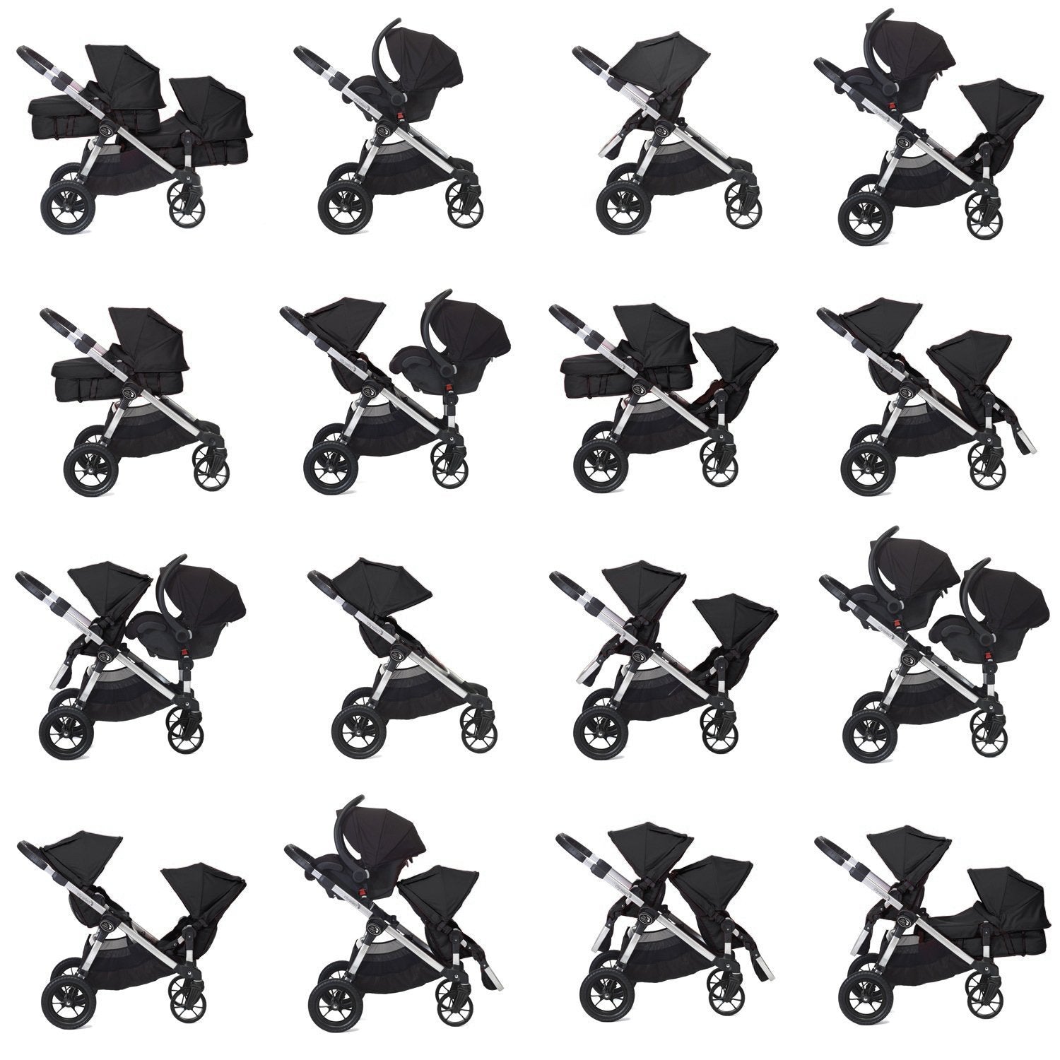 Baby Jogger City Select Double Stroller with 2nd Seat