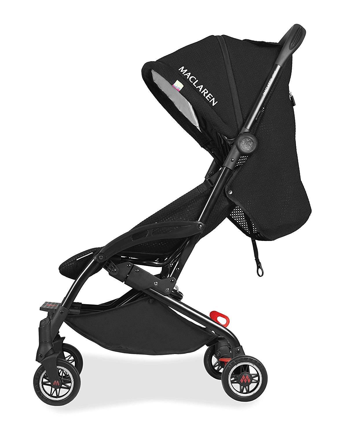 MACLAREN Atom Style Set Travel System Stroller - Black / Woodside