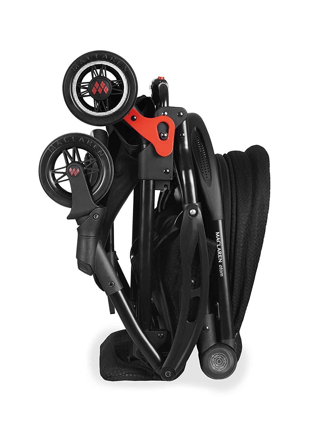 MACLAREN Atom Style Set Travel System Stroller - Black / Woodside