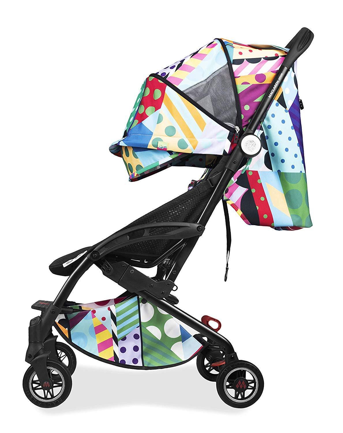 MACLAREN Atom Style Set Travel System Stroller - Black / Woodside
