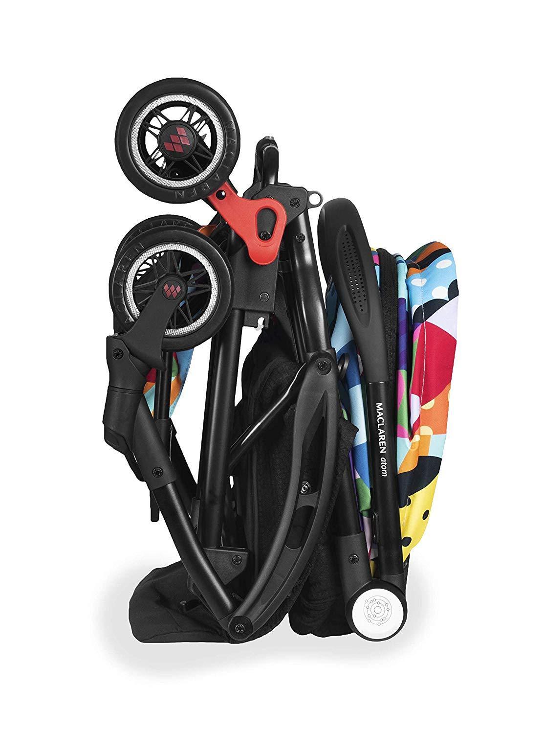 MACLAREN Atom Style Set Travel System Stroller - Black / Woodside