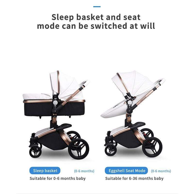 Leather 360 Degree Rotation Toddler Stroller