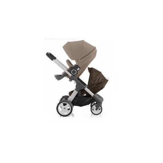Crusi Stroller And Sibling Seat (Black Melange)