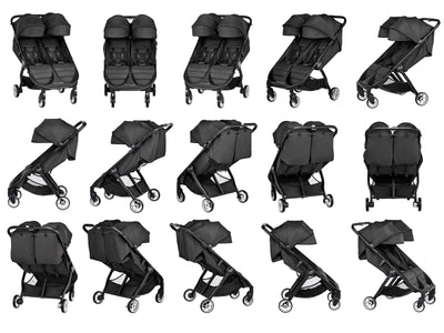 2019 Baby Jogger City Tour 2 Double Stroller - Jet