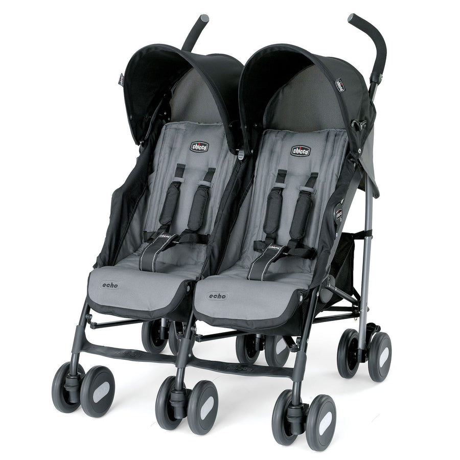CHICCO Echo Twin Stroller - Coal