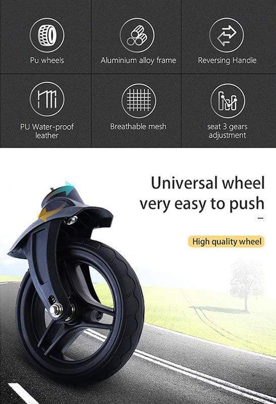 Leather 360 Degree Rotation Toddler Stroller