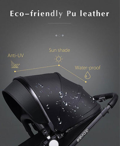 Leather 360 Degree Rotation Toddler Stroller