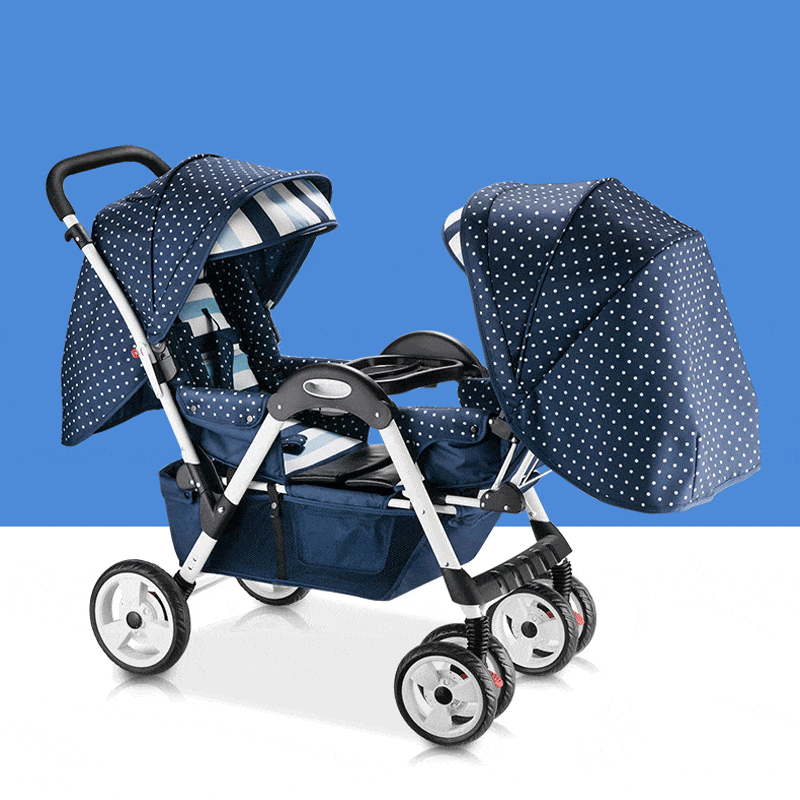 Twin babys double jogging stroller