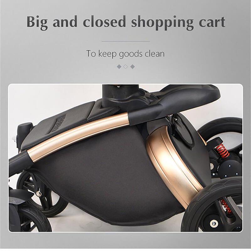 Leather 360 Degree Rotation Toddler Stroller