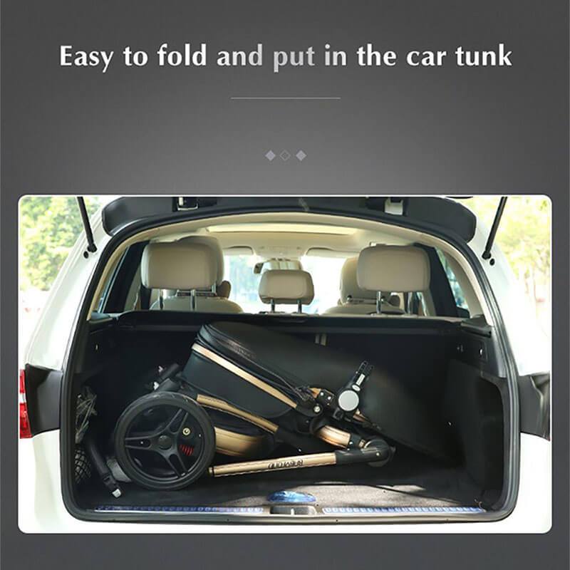 Leather 360 Degree Rotation Toddler Stroller