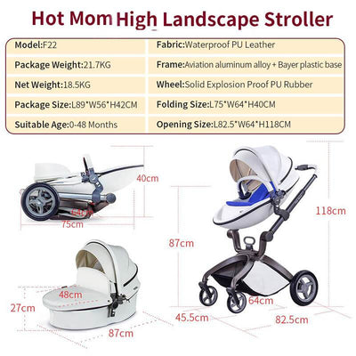 Hot Mom Baby Stroller Best Stroller for Newborns and Toddlers