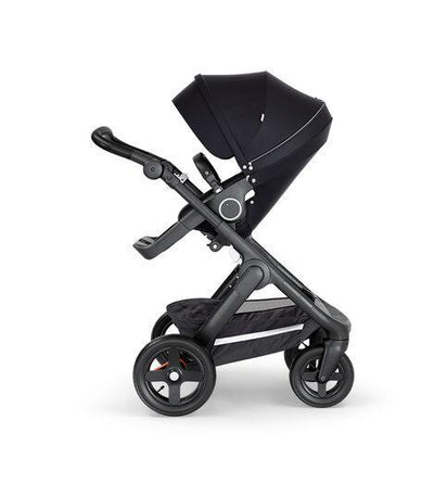 STOKKE Trailz Black with Black Leatherette Handle Stroller