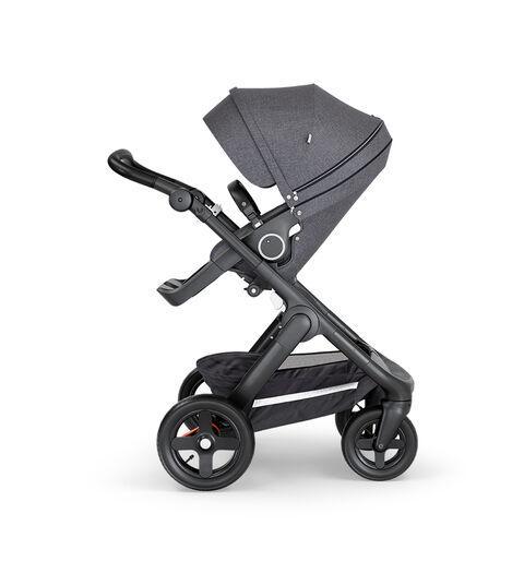 STOKKE Trailz Black with Black Leatherette Handle Stroller