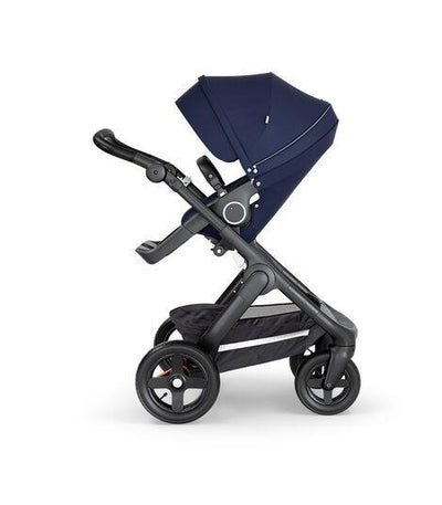 STOKKE Trailz Black with Black Leatherette Handle Stroller