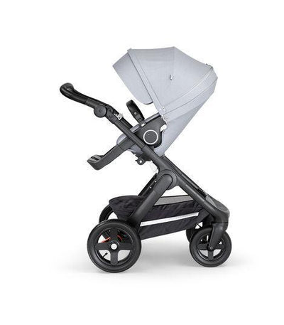 STOKKE Trailz Black with Black Leatherette Handle Stroller