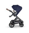 STOKKE Trailz Black Chassis with Brown Handle Stroller