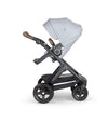 STOKKE Trailz Black Chassis with Brown Handle Stroller