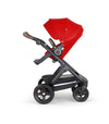 STOKKE Trailz Black Chassis with Brown Handle Stroller