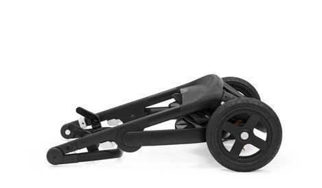 STOKKE Trailz Black with Black Leatherette Handle Stroller