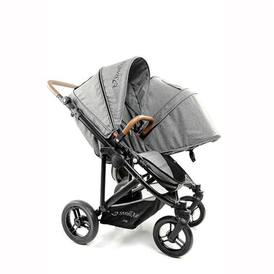 StrollAir Twin Way Twin Stroller/Double Stroller - Denim Slate