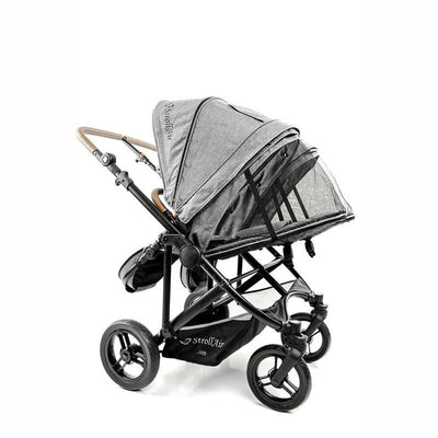 StrollAir Twin Way Twin Stroller/Double Stroller - Denim Slate