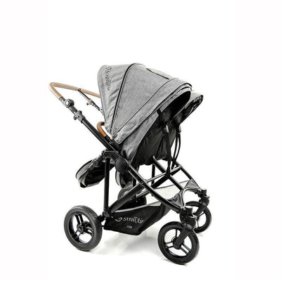StrollAir Twin Way Twin Stroller/Double Stroller - Denim Slate