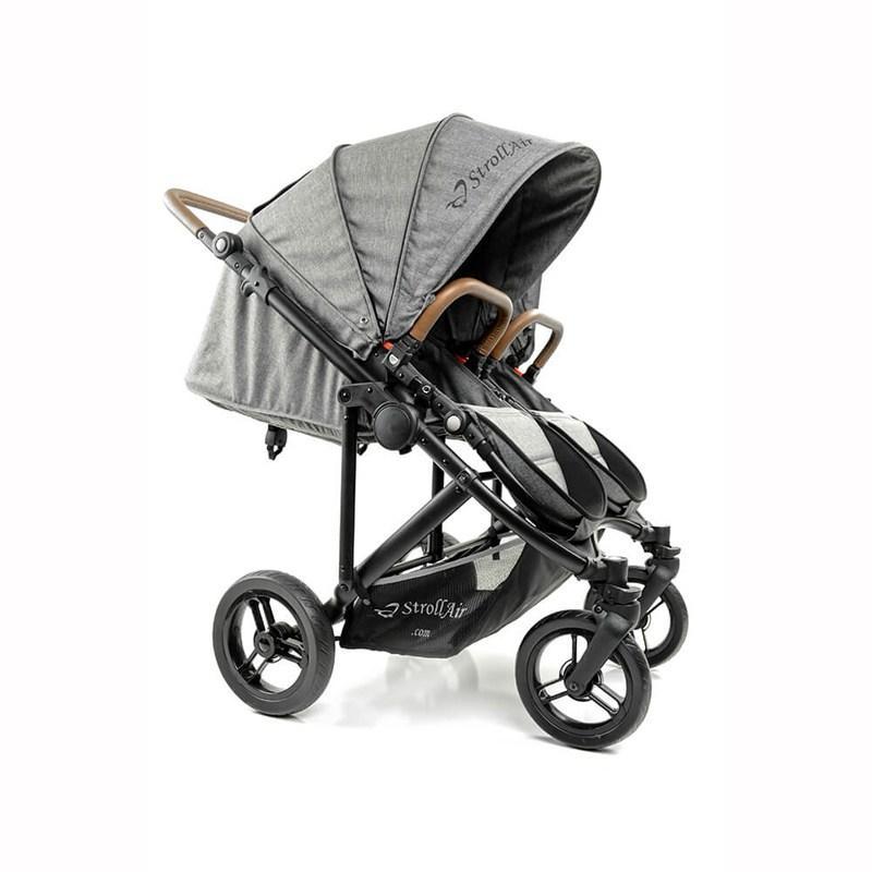 StrollAir Twin Way Twin Stroller/Double Stroller - Denim Slate