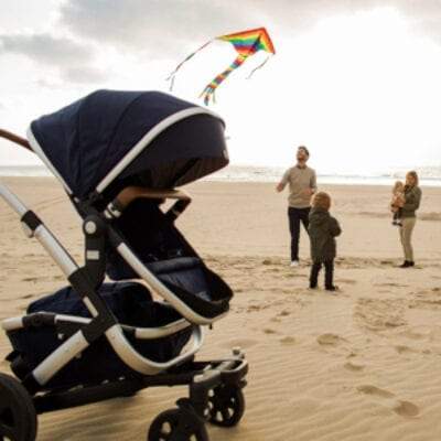 JOOLZ Geo 2 Mono Complete Baby Stroller and Bassinet With Rain Cover
