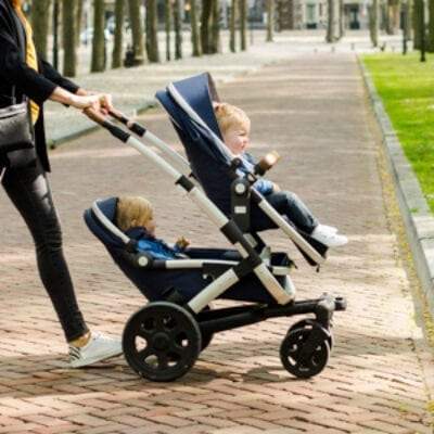 JOOLZ Geo 2 Mono Complete Baby Stroller and Bassinet With Rain Cover