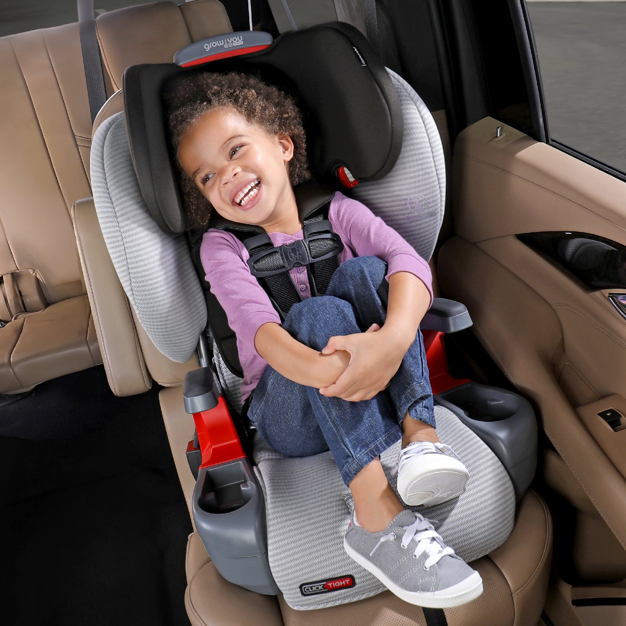Britax Grow With You ClickTight Harness-2-Booster Car Seat - Clean Comfort