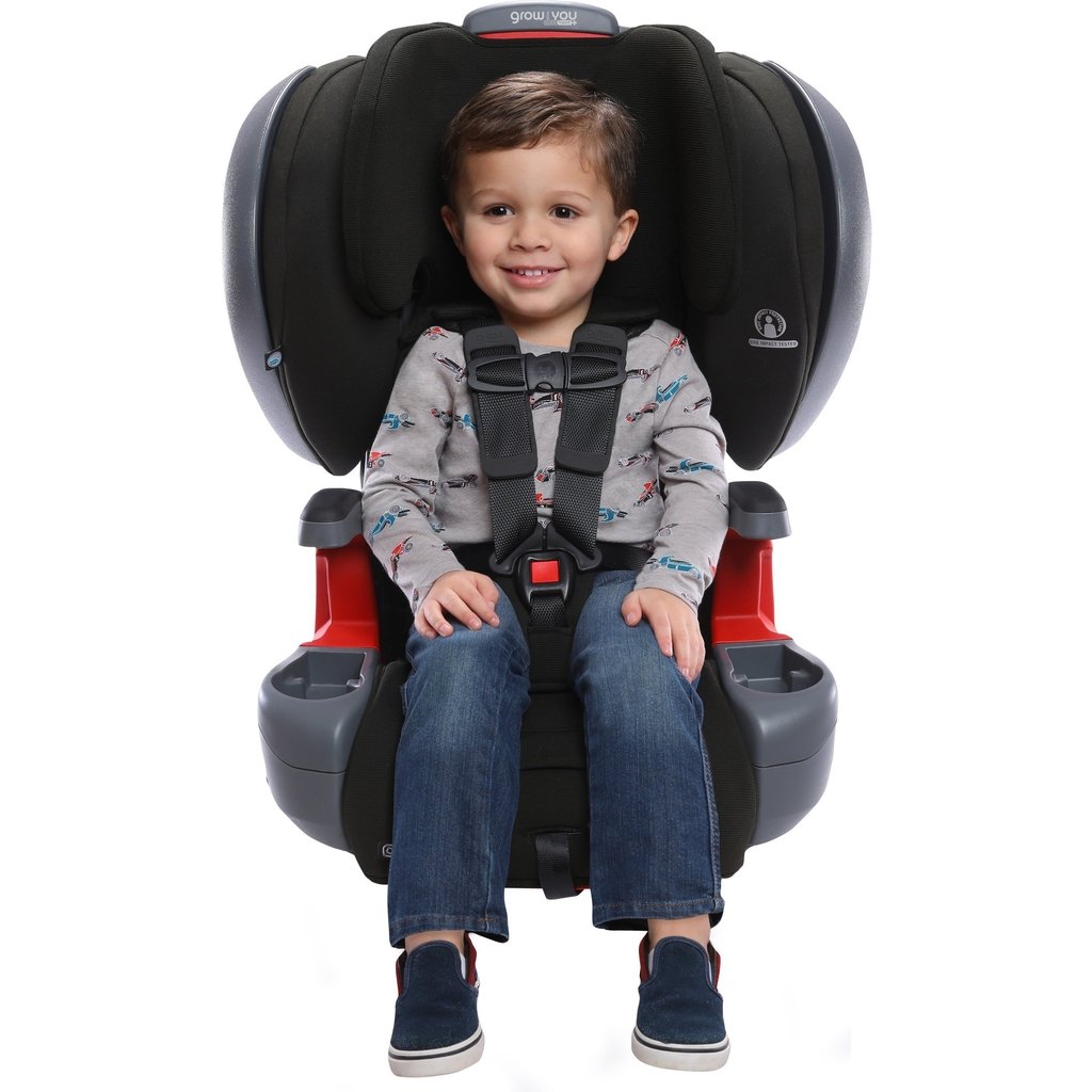 Britax Grow With You ClickTight Plus Harness-2-Booster Car Seat - Jet SafeWash
