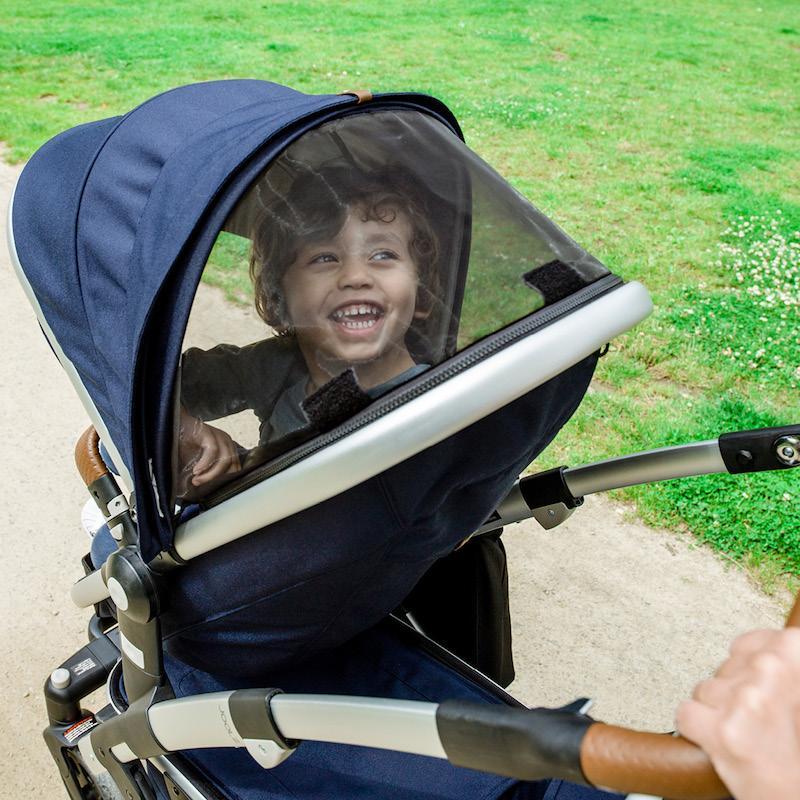 JOOLZ Geo 2 Mono Complete Baby Stroller and Bassinet With Rain Cover