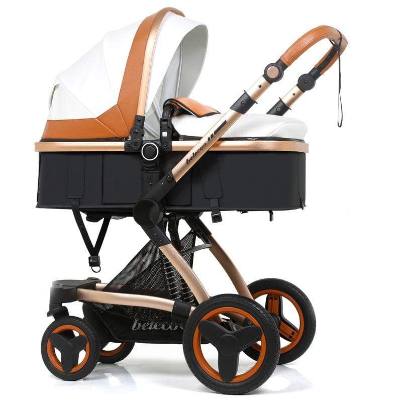 Luxury PU Baby Stroller Toddler Stroller