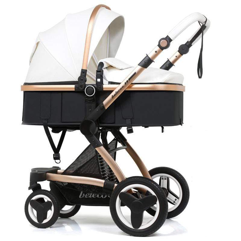 Luxury PU Baby Stroller Toddler Stroller