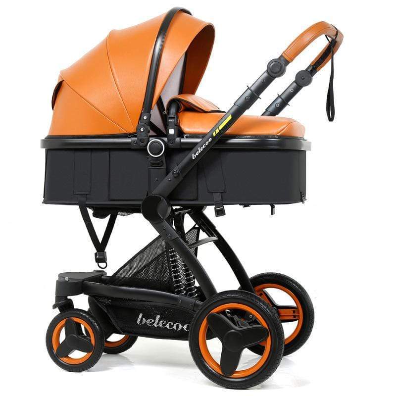 Luxury PU Baby Stroller Toddler Stroller
