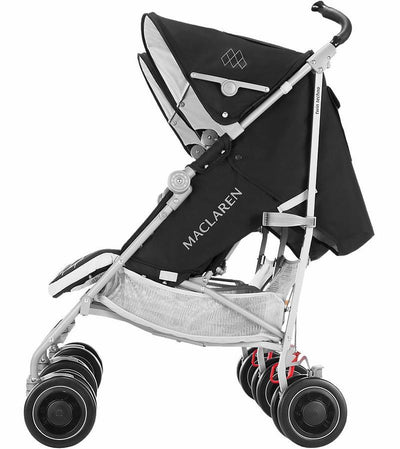 MACLAREN Twin Techno Stroller - Lightweight Compact - Black