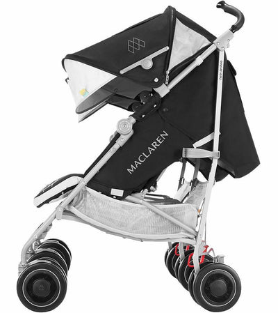 MACLAREN Twin Techno Stroller - Lightweight Compact - Black
