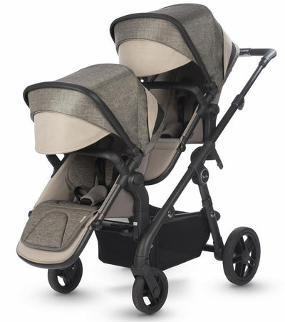 Silver Cross Coast Baby Double Stroller with Carry Cot