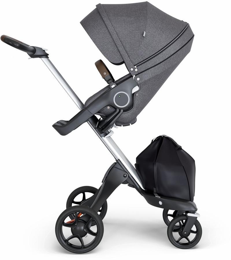 Stokke Xplory Silver Chassis and Stroller Seat