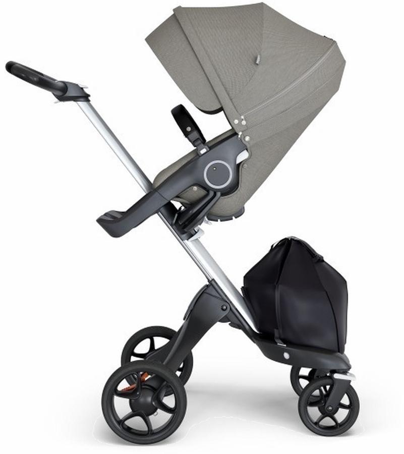 Stokke Xplory Silver Chassis and Stroller Seat